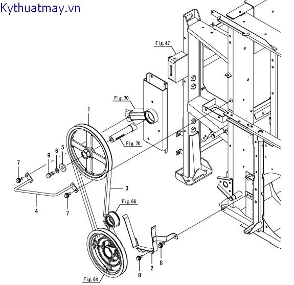 dây đai roto trước 1